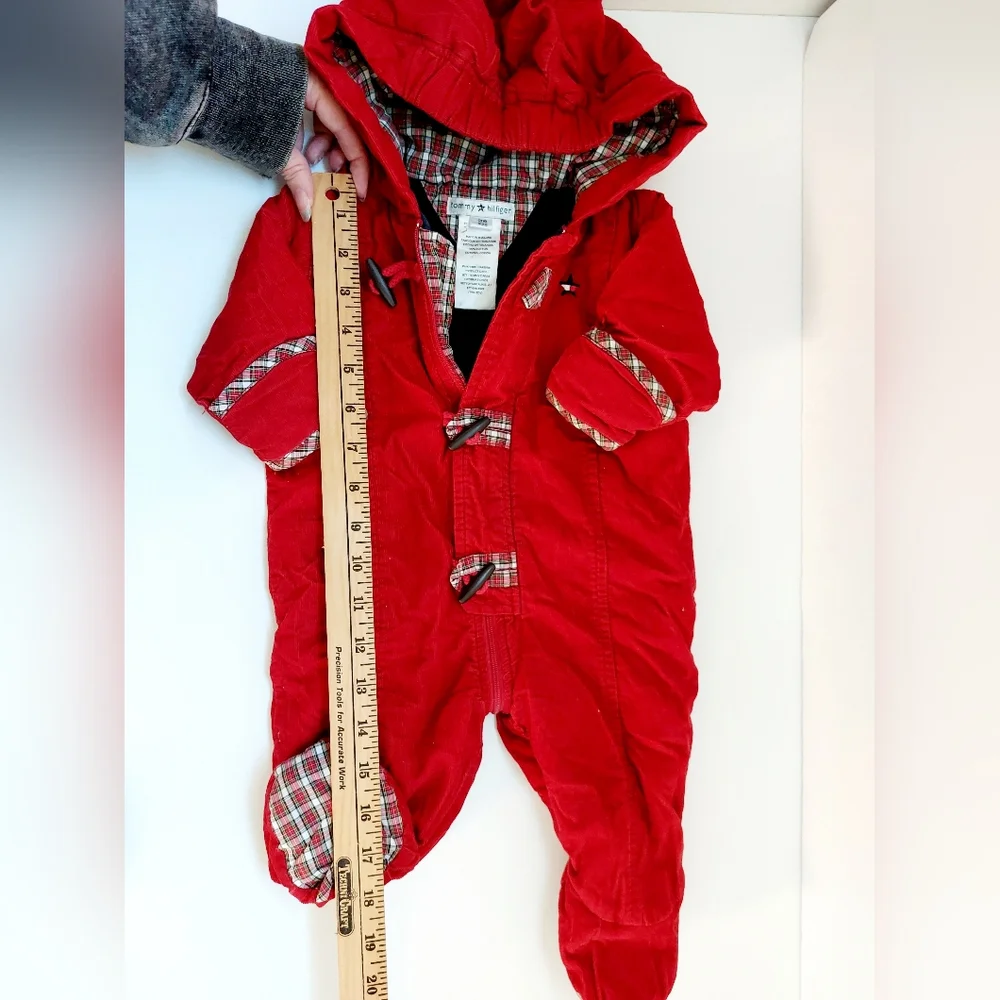 Y2k Micro‎ Corduroy Winter Bunting Snowsuit Outerwear Infant Tommy Hilfiger Ski